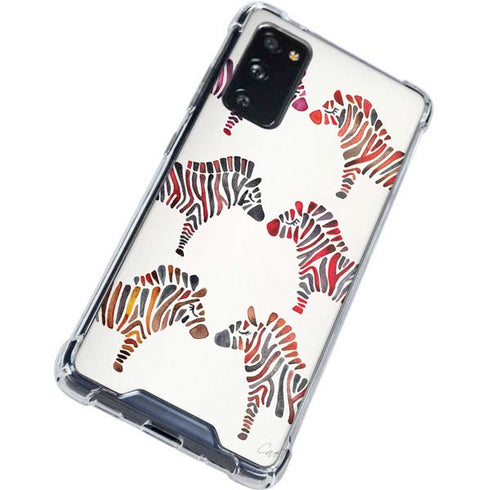 Cat Coq Rainbow Zebras Galaxy S20 FE Clear Case